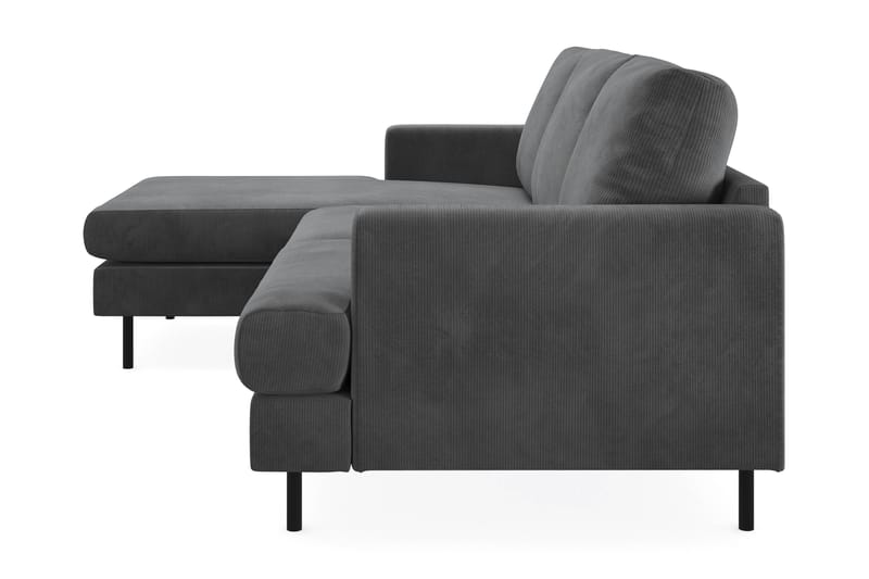 Menard Compact Sofa med Divan 3-seter - Grå - Møbler - Sofaer - Sofa med sjeselong