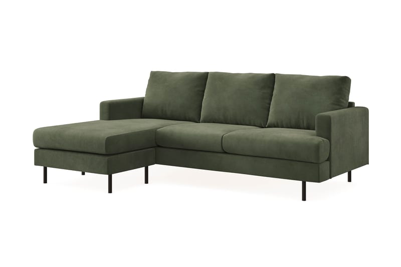 Menard Compact Sofa med Divan 3-seter - Grønn - Møbler - Sofaer - Sofa med sjeselong