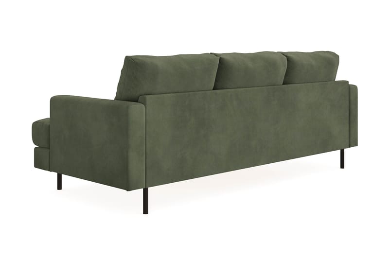 Menard Compact Sofa med Divan 3-seter - Grønn - Møbler - Sofaer - Sofa med sjeselong