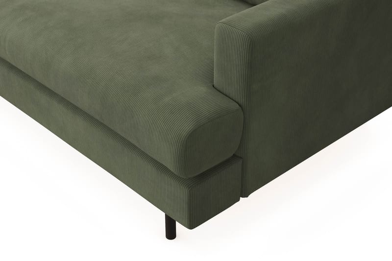 Menard Compact Sofa med Divan 3-seter - Grønn - Møbler - Sofaer - Sofa med sjeselong