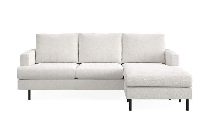 Menard Compact Sofa med divan 3-seter - Hvit - Møbler - Sofaer - Sofa med sjeselong