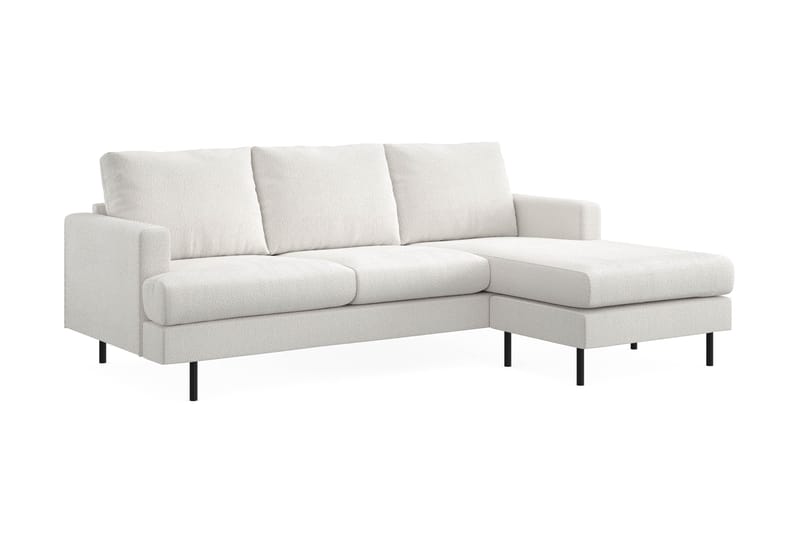 Menard Compact Sofa med divan 3-seter - Hvit - Møbler - Sofaer - Sofa med sjeselong