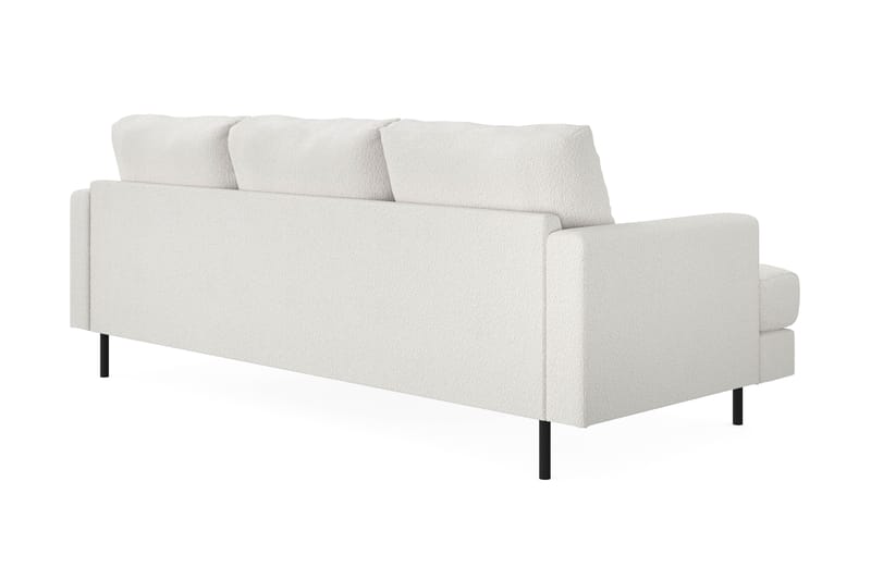 Menard Compact Sofa med divan 3-seter - Hvit - Møbler - Sofaer - Sofa med sjeselong