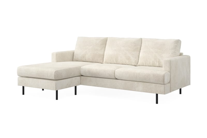 Menard Compact Sofa med Divan 3-seter - Hvit - Møbler - Sofaer - Sofa med sjeselong