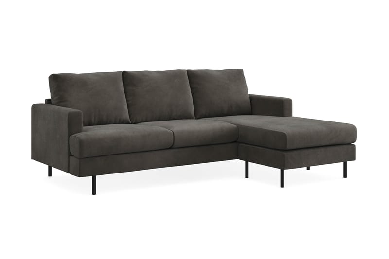 Menard Compact Sofa med Divan 3-seter - Mørkegrå - Møbler - Sofaer - Sofa med sjeselong