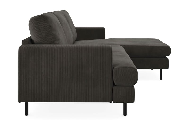 Menard Compact Sofa med Divan 3-seter - Mørkegrå - Møbler - Sofaer - Sofa med sjeselong