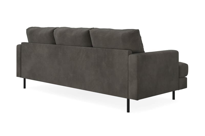 Menard Compact Sofa med Divan 3-seter - Mørkegrå - Møbler - Sofaer - Sofa med sjeselong