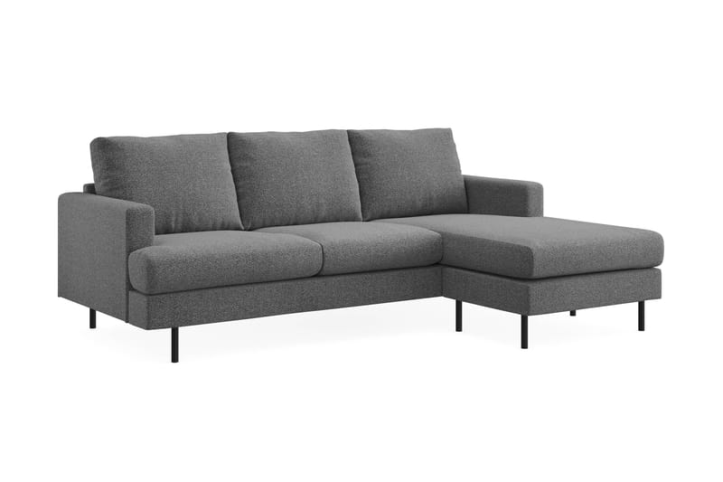 Menard Compact Sofa med divan 3-seter - Mørkegrå - Møbler - Sofaer - Sofa med sjeselong