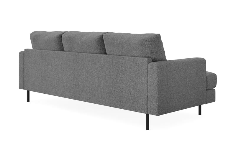 Menard Compact Sofa med divan 3-seter - Mørkegrå - Møbler - Sofaer - Sofa med sjeselong