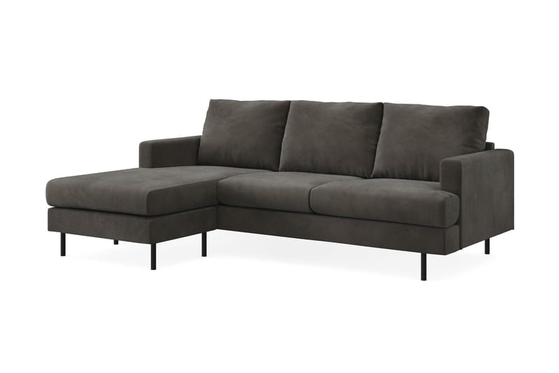 Menard Compact Sofa med Divan 3-seter - Mørkegrå - Møbler - Sofaer - Sofa med sjeselong