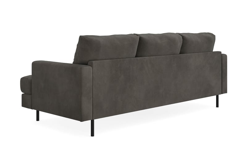 Menard Compact Sofa med Divan 3-seter - Mørkegrå - Møbler - Sofaer - Sofa med sjeselong