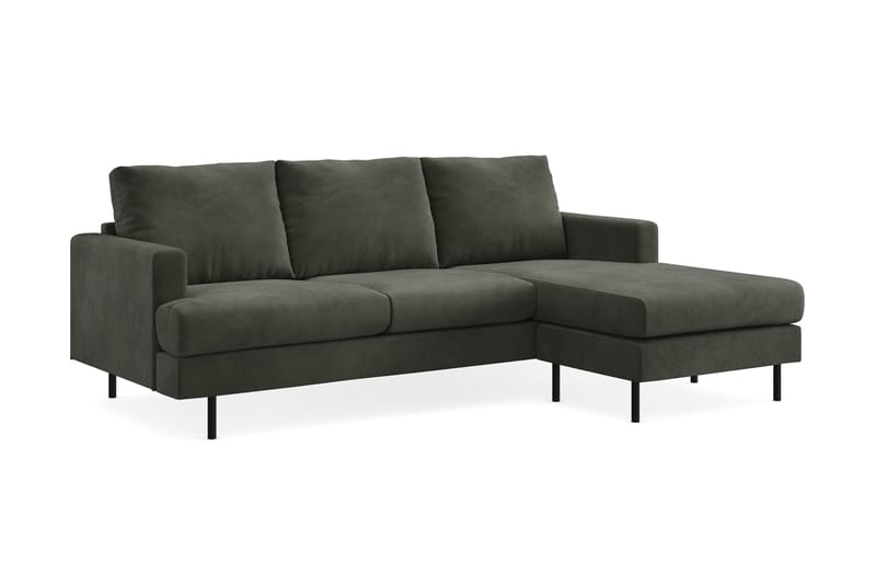 Menard Compact Sofa med divan 3-seter - Mørkegrønn - Møbler - Sofaer - Sofa med sjeselong