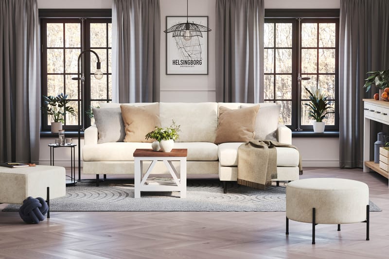 Menard Compact Sofa med Divan 3-seter - Møbler - Sofaer - Sofa med sjeselong