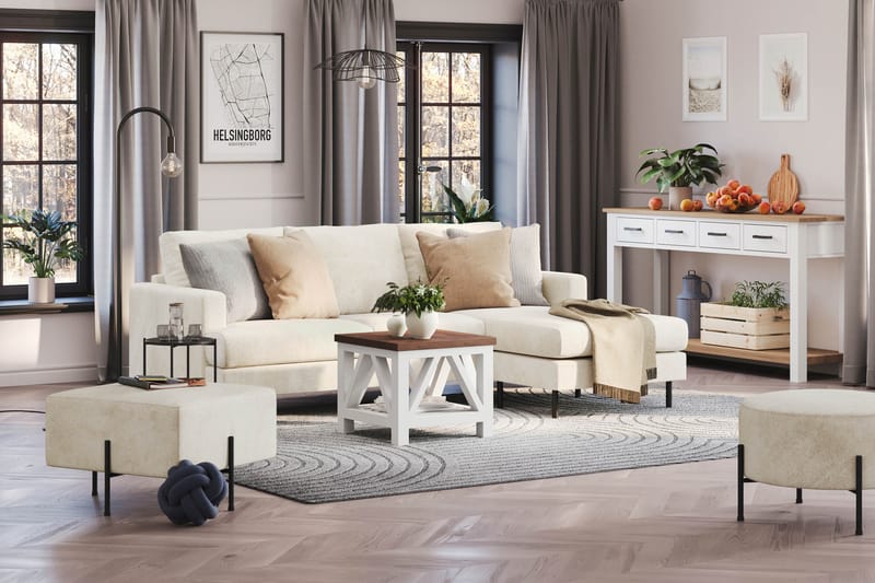 Menard Compact Sofa med Divan 3-seter - Møbler - Sofaer - Sofa med sjeselong