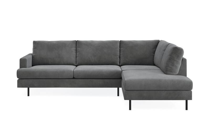 Menard Compact Sofa med sjeselong 4-seter - Grå - Møbler - Sofaer - Sofa med sjeselong