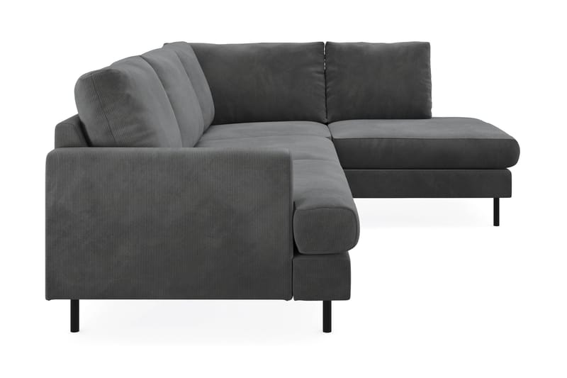 Menard Compact Sofa med sjeselong 4-seter - Grå - Møbler - Sofaer - Sofa med sjeselong