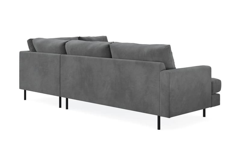 Menard Compact Sofa med sjeselong 4-seter - Grå - Møbler - Sofaer - Sofa med sjeselong