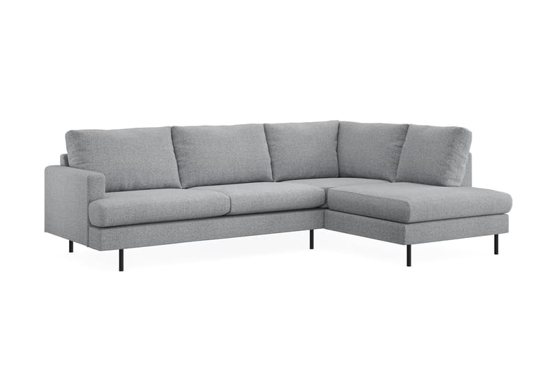 Menard Compact Sofa med sjeselong 4-seter - Grå - Møbler - Sofaer - Sofa med sjeselong