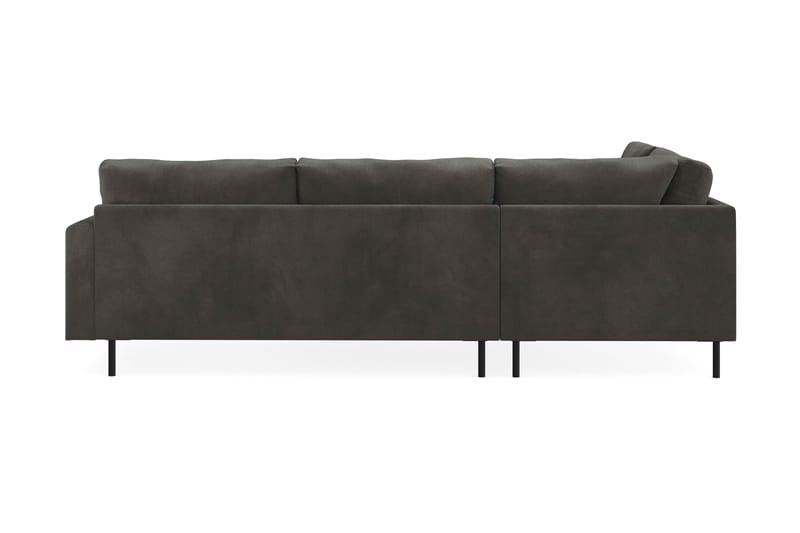 Menard Compact Sofa med sjeselong 4-seter - Mørkegrå - Møbler - Sofaer - Sofa med sjeselong