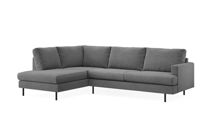 Menard Compact Sofa med sjeselong 4-seter - Mørkegrå - Møbler - Sofaer - Sofa med sjeselong