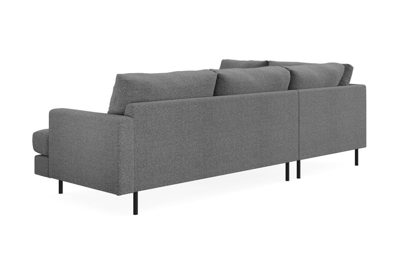 Menard Compact Sofa med sjeselong 4-seter - Mørkegrå - Møbler - Sofaer - Sofa med sjeselong