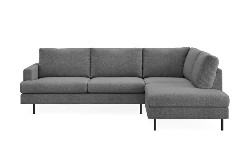 Menard Compact Sofa med sjeselong 4-seter - Mørkegrå - Møbler - Sofaer - Sofa med sjeselong