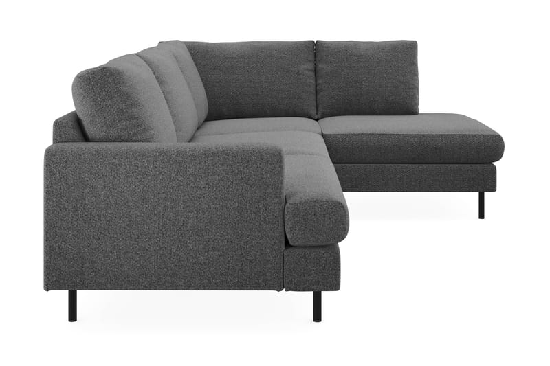 Menard Compact Sofa med sjeselong 4-seter - Mørkegrå - Møbler - Sofaer - Sofa med sjeselong