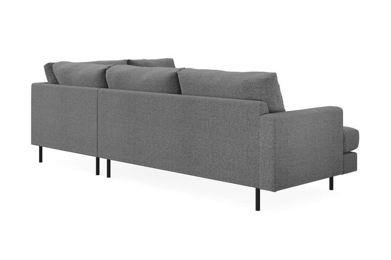 Menard Compact Sofa med sjeselong 4-seter - Mørkegrå - Møbler - Sofaer - Sofa med sjeselong