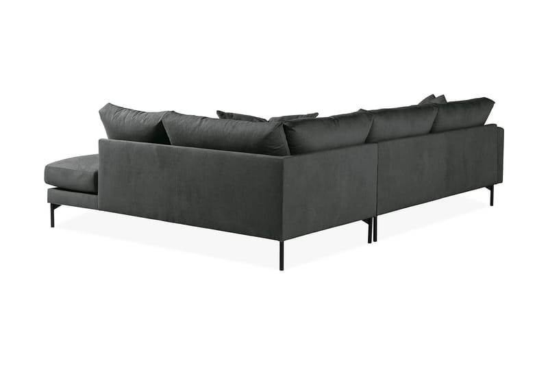 Menard Dyp 4-seters Manchester L Sofa med Sjeselong Høyre - Grå / Mørkgrå - Møbler - Sofaer - Sofa med sjeselong