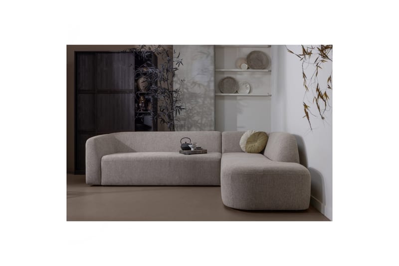 Mooli Sofa med Sjeselong 3-seter - Naturmelange - Møbler - Sofaer - Sofa med sjeselong