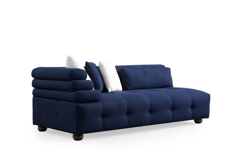 Namarta 4-seters Sofa med Divan - Mørkeblå - Møbler - Sofaer - Sofa med sjeselong