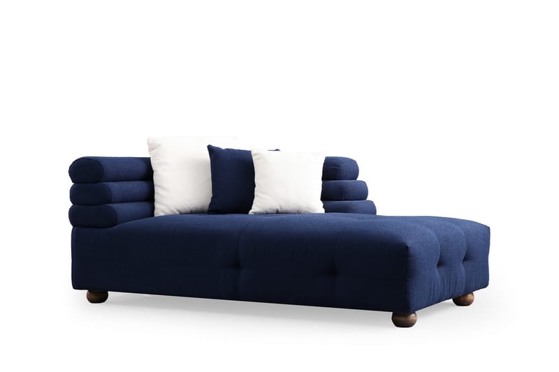 Namarta 4-seters Sofa med Divan - Mørkeblå - Møbler - Sofaer - Sofa med sjeselong