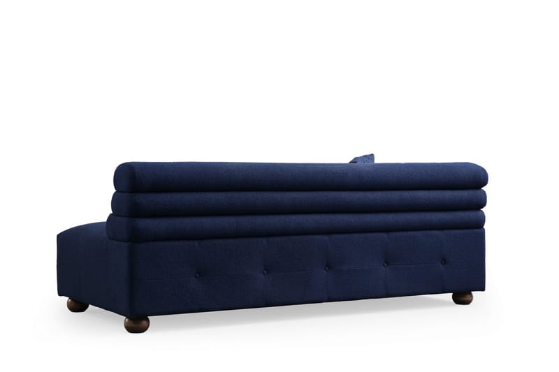 Namarta 4-seters Sofa med Divan - Mørkeblå - Møbler - Sofaer - Sofa med sjeselong