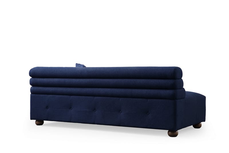 Namarta 4-seters Sofa med Divan - Mørkeblå - Møbler - Sofaer - Sofa med sjeselong