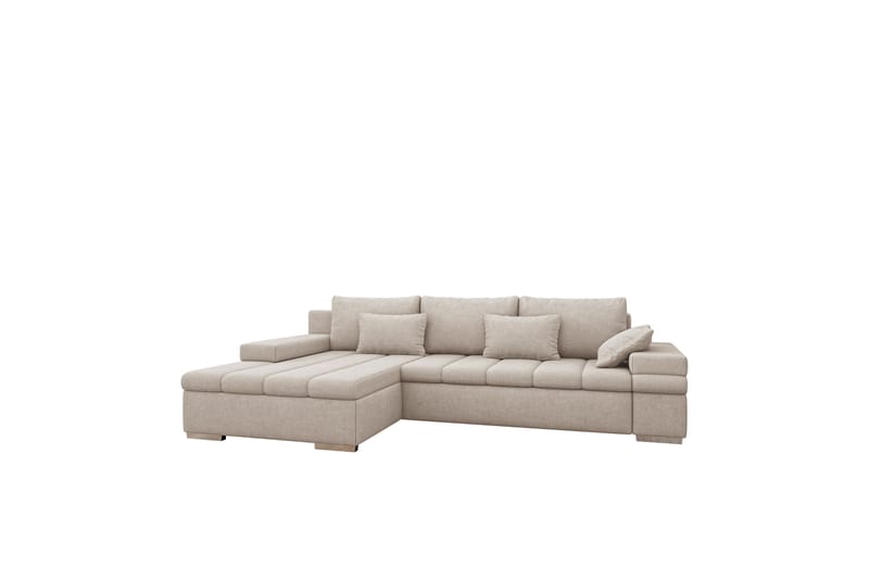 Naoma Sofa med Sjeselong 3-seter - Beige - Møbler - Sofaer - Sofa med sjeselong