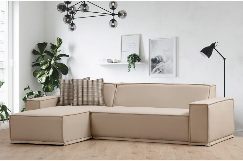 Nightcap Sofa med Divan 3-seter - Beige - Møbler - Sofaer - Sofa med sjeselong