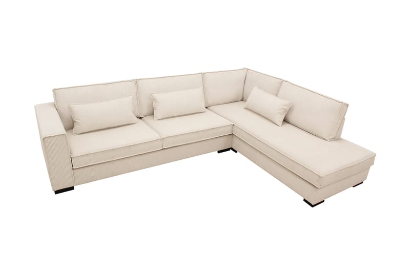 Nova 4-seters Sofa med Sjeselong Høyre - Beige - Møbler - Sofaer - Sofa med sjeselong