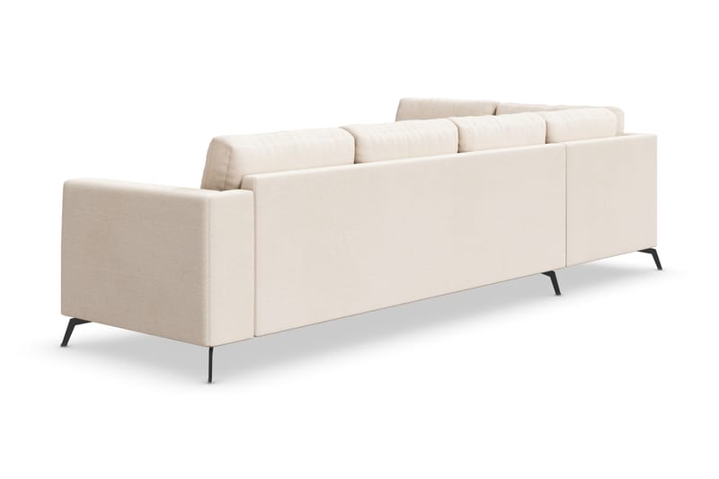 Ocean Luksus 4-seter Lys L-sofa med Sjeselong Venstre - Beige - Møbler - Sofaer - Sofa med sjeselong