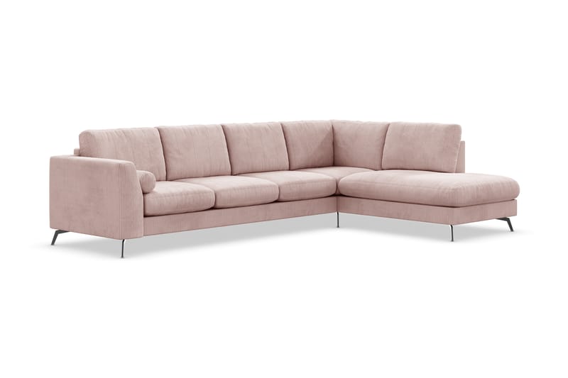 Ocean Lyx 4-seters Sofa med Sjeselong Høyre - Rosa - Møbler - Sofaer - Sofa med sjeselong