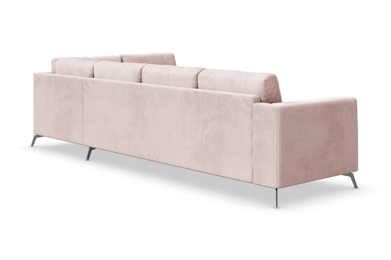 Ocean Lyx 4-seters Sofa med Sjeselong Høyre - Rosa - Møbler - Sofaer - Sofa med sjeselong