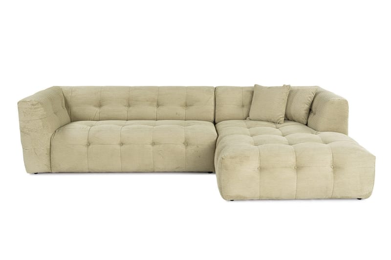 Octavian Sofa med Sjeselong 3-seter - Grønn - Møbler - Sofaer - Sofa med sjeselong