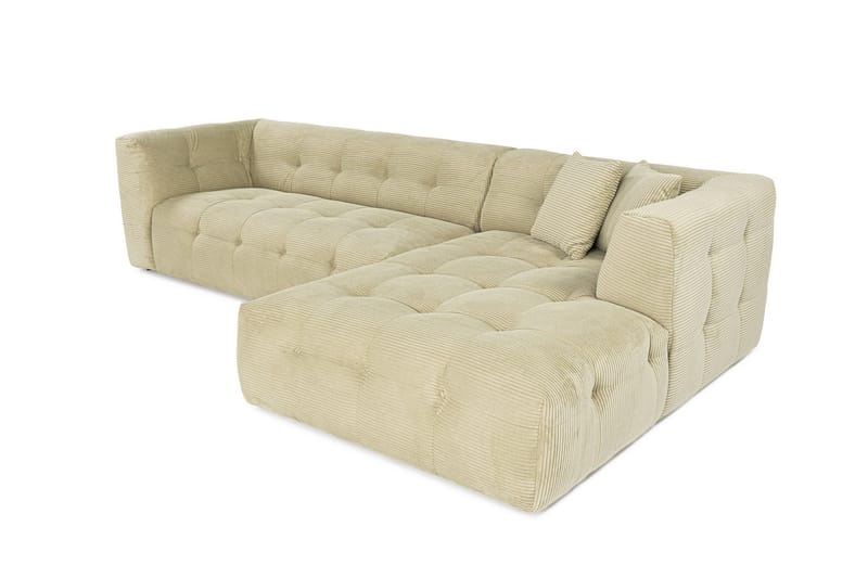 Octavian Sofa med Sjeselong 3-seter - Grønn - Møbler - Sofaer - Sofa med sjeselong