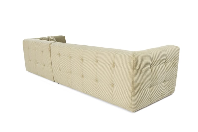 Octavian Sofa med Sjeselong 3-seter - Grønn - Møbler - Sofaer - Sofa med sjeselong