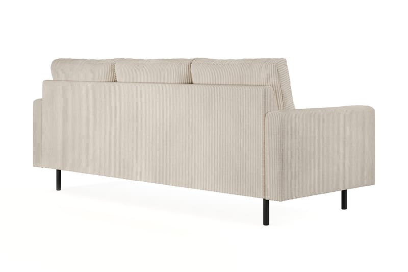 Peppe 3-seters Manchester Sofa med Divan Vendbar 200 cm bred - Beige - Møbler - Sofaer - Sofa med sjeselong