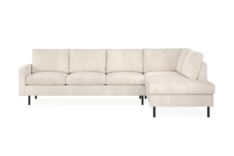 Peppe Manchester 4-seters L Sofa med Sjeselong Høyre - Lys Beige - Møbler - Sofaer - Sofa med sjeselong