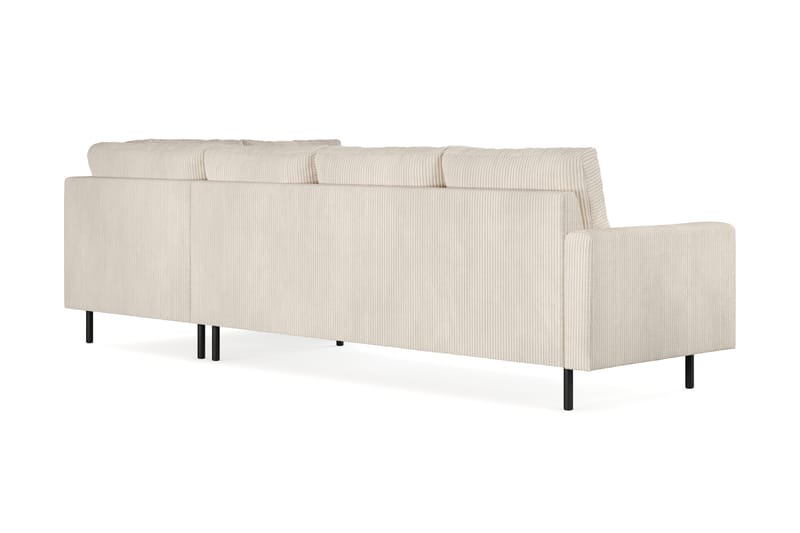 Peppe Manchester 4-seters L Sofa med Sjeselong Høyre - Lys Beige - Møbler - Sofaer - Sofa med sjeselong