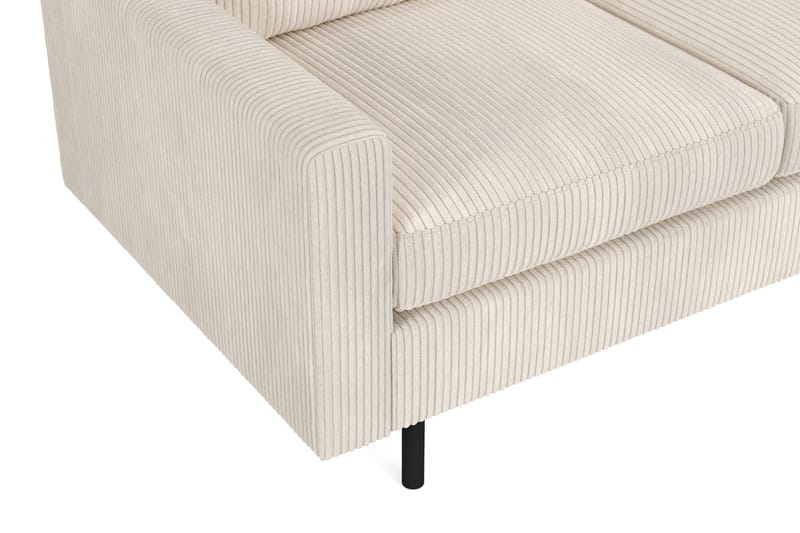 Peppe Manchester 4-seters L Sofa med Sjeselong Høyre - Lys Beige - Møbler - Sofaer - Sofa med sjeselong