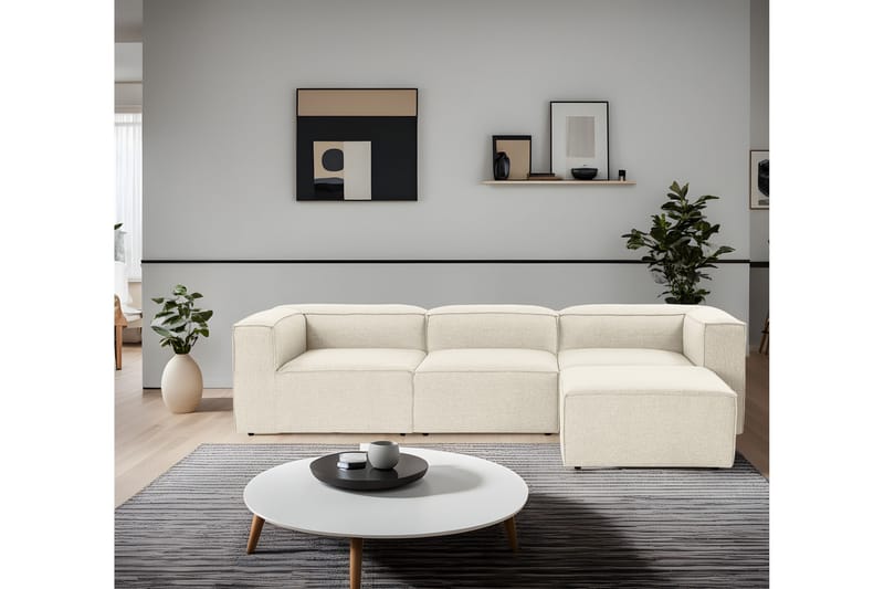 Redlands Sofa med Sjeselong 3-seter - Ecru - Møbler - Sofaer - Sofa med sjeselong