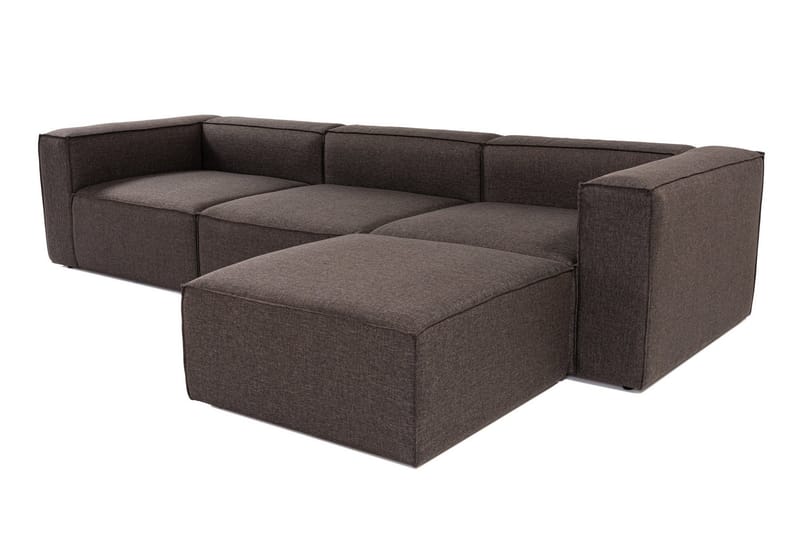 Redlands Sofa med Sjeselong 3-seter - Mørk brun - Møbler - Sofaer - Sofa med sjeselong