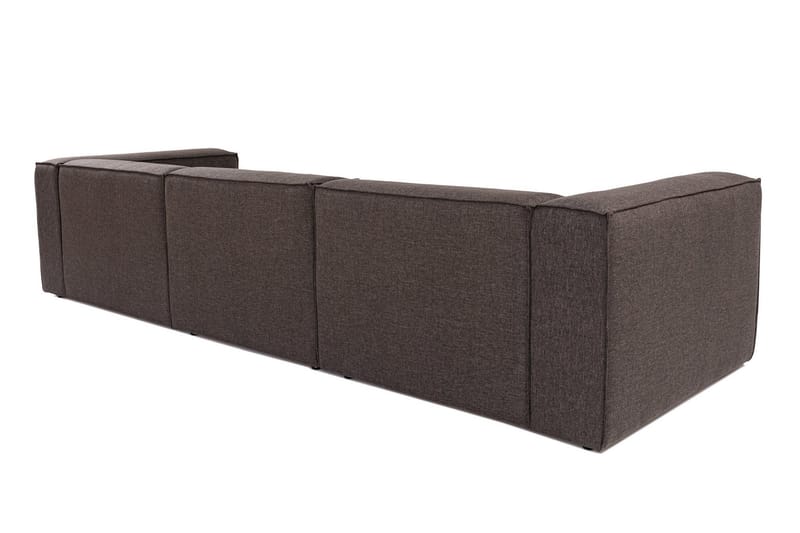 Redlands Sofa med Sjeselong 3-seter - Mørk brun - Møbler - Sofaer - Sofa med sjeselong